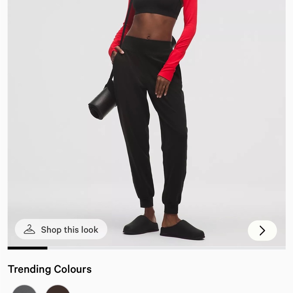 lululemon athletica Black Track Joggers